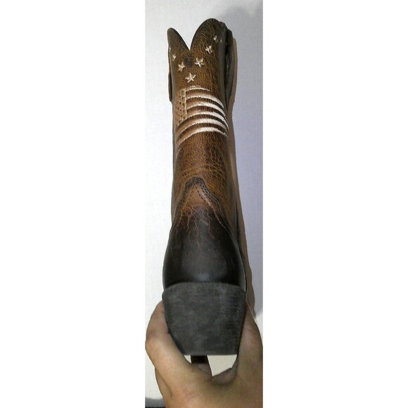 New NWT NIB Womens 6 Ariat Boot Western Distressed Heritage Liberty Leather Brow - Picture 2 of 7